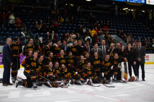 Gryphons pose for a team picture after winning Frosty Mug 2020.