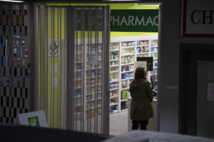 The UC Pharmacy, open to students even after the University Centre closed.