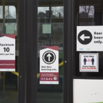 City buses began limiting numbers of riders in mid March.